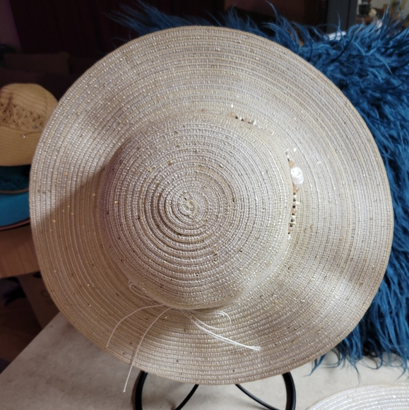 NWT women adjustable embellished Cappelli sunhat perfect for the b - Picture 2 of 9